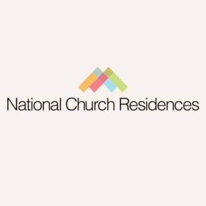 the image is a logo for national church residences.