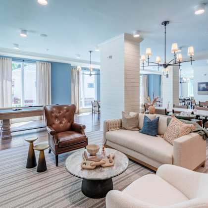 resident social lounge and game room