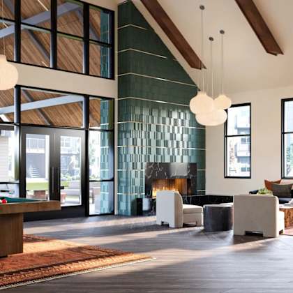 community clubhouse at ellison ridge apartments, vancouver, wa