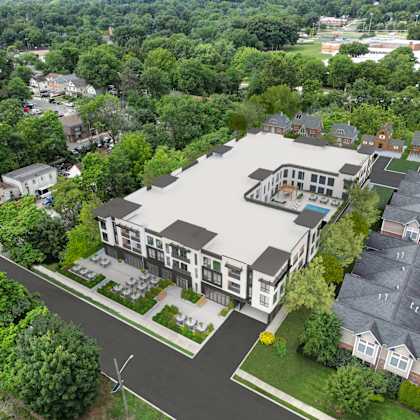 aerial view1 at the franklin at tenafly, tenafly