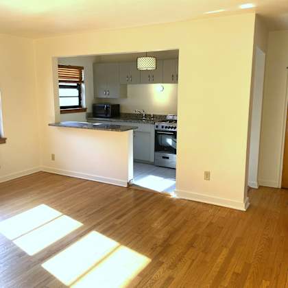 kitchen is open to the living room.