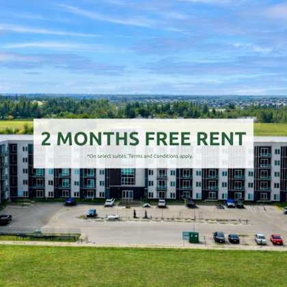 a large apartment complex offers a 2 months free rent deal.