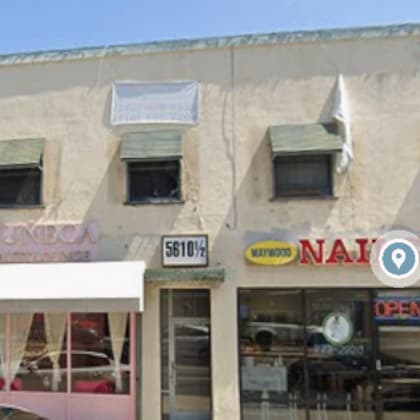 a building with a sign that says nat on it.