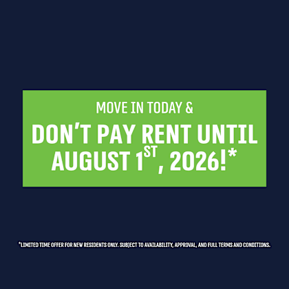 a promotional image offering a free rent period for new residents.