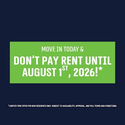 a promotional image offering a free rent period for new residents.