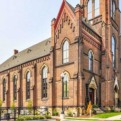 historic church at san sofia luxury apartments, cleveland