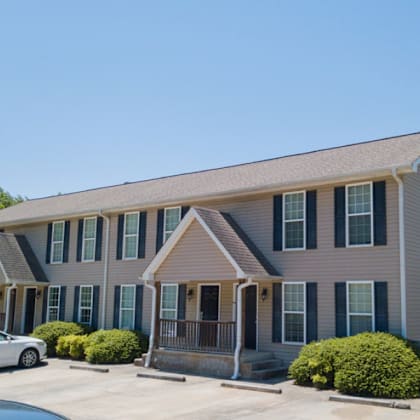 front of property