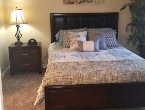 Furnished Bedroom at Citrus Gardens Apartments,  Fontana CA 92335