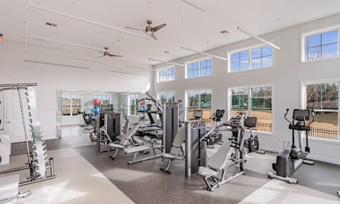 Professional Fitness Center at Glen Oaks Luxury Apartments in Wall Township, NJ