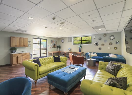 Resident Lounge Space at the verandas apartments canoga park california