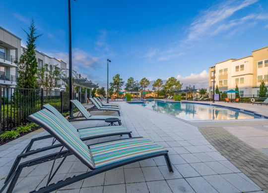 Poolside Chairs at Linden on the GreeneWay, Florida