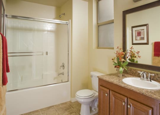 Separate Showers And Tubs In Select Floorplans at The Verandas, Canoga Park, 91304