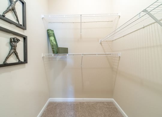 Built-In Shelving In Closet at Rose Heights Apartments, Raleigh, NC