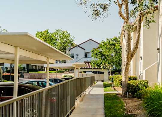 Courtyard Walking Path at Legends at Rancho Belago, California
