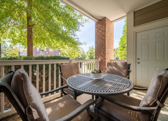 Private Patio at Rose Heights Apartments, Raleigh, NC, 27613