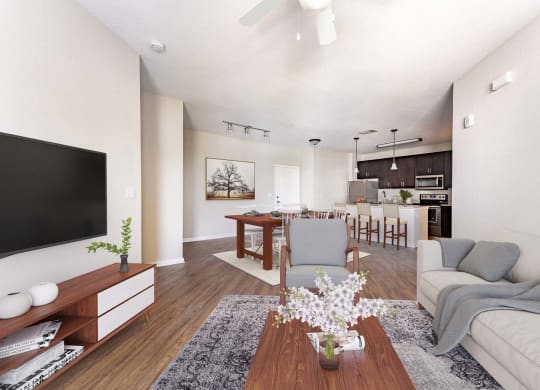 Living Room With TV at Linden on the GreeneWay, Florida, 32824