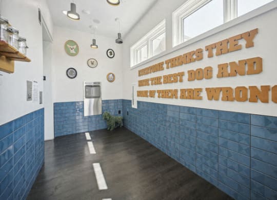 a hallway with a sign that says doing things the best dog and they are wrong at Park Kennedy, Washington, DC