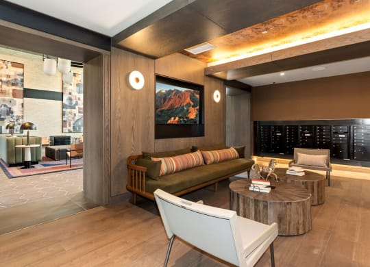 a living room filled with furniture and a large window at Vyne One Loudoun, Ashburn, 20147