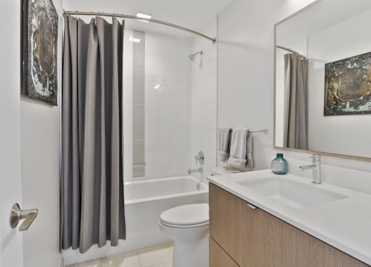 Luxurious Bathroom at 1405 Point, Baltimore, MD, 21231
