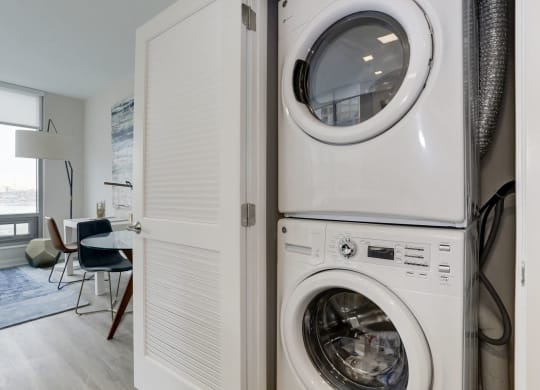 In Home Stacked Washer/Dryer at 1405 Point, Baltimore, Maryland