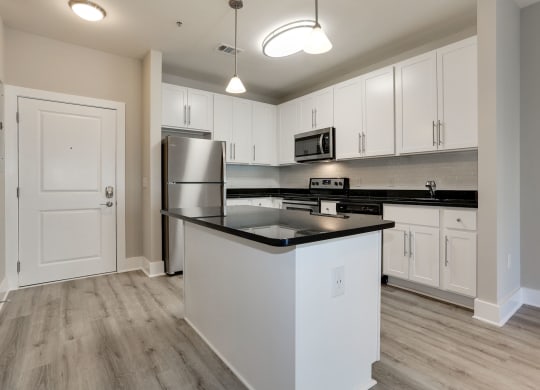 Fitted Kitchen With Island Dining at 800 Carlyle, Virginia, 22314