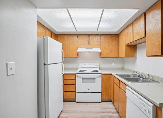 Contemporary Kitchen at Country Woods Apartments, Ogden, UT
