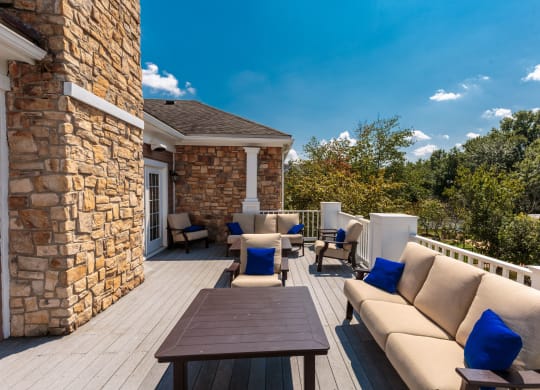 Patio at Cascades Overlook, Sterling, Virginia
