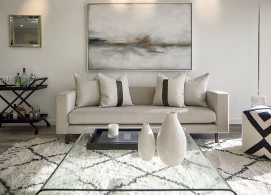 a living room with a couch and a coffee table at 1305 Dock Street, Maryland, 21231