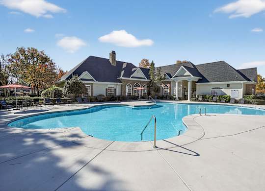 Swimming Pool Area at Alexander Ridge Apartments, Georgia, 30114