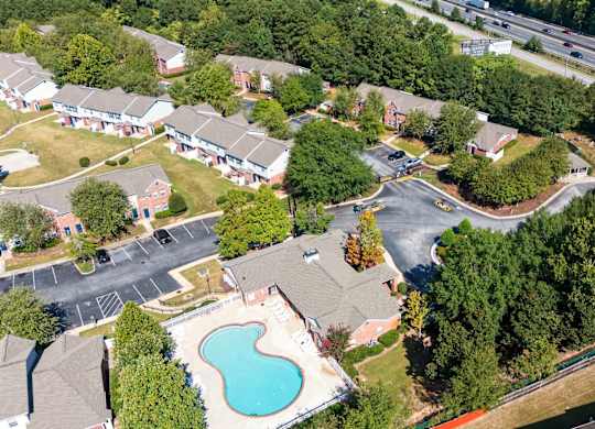 A bird's eye view at Greens at Stonecreek, Lithonia, Georgia