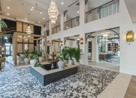 the lobby at the preserve apartments  at La Unión, Florida