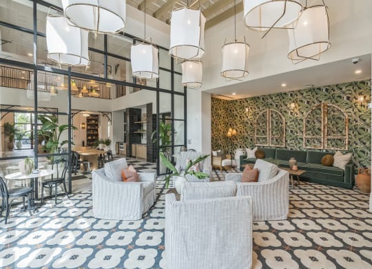 a lobby of a hotel with couches and chairs  at La Unión, Florida, 33605