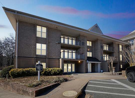 A building with a sign at Shenandoah Station Apartments, Triangle