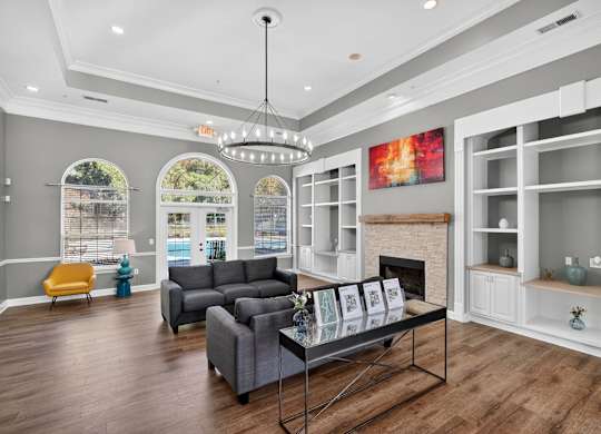 Main Living Room at Alexander Ridge Apartments, Canton, Georgia