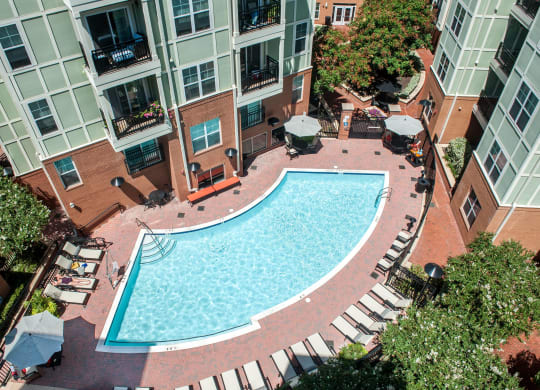 Aerial View Of Pool  at 800 Carlyle, Virginia