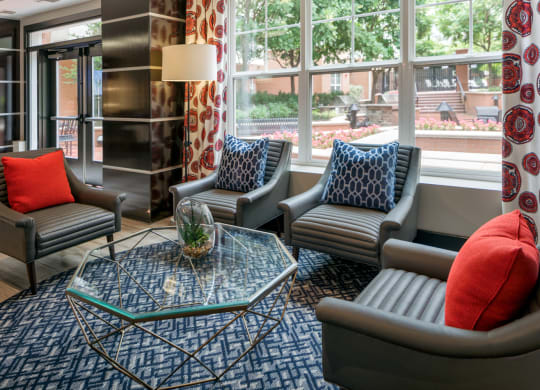 Posh Lounge Area In Clubhouse at 800 Carlyle, Alexandria, Virginia