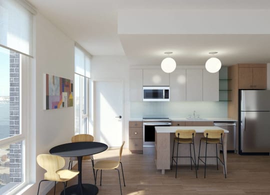 Residence Kitchen at Allied Harbor Point, Baltimore