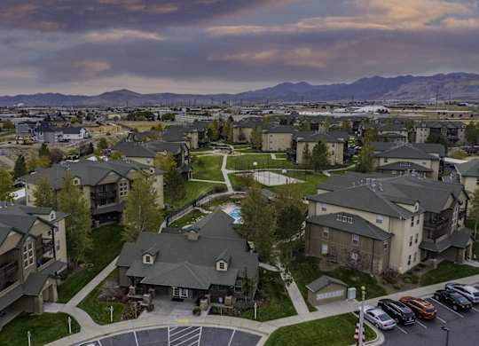Drone View at Sunset Ridge, West Jordan