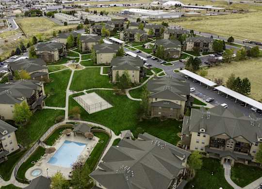 Aerial View at Sunset Ridge, West Jordan Utah