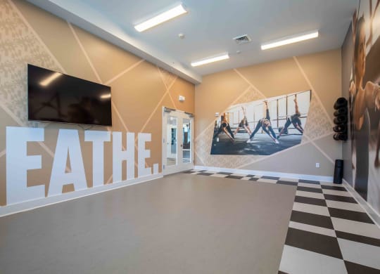 Yoga Studio at Fairmont at South Lake, Bowie, Maryland