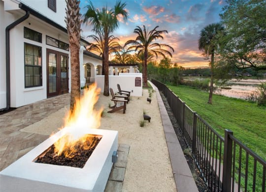 Firepit Outside at Town Trelago, Maitland, Florida
