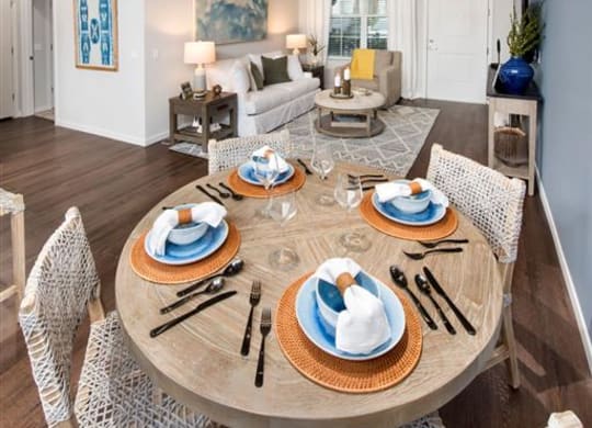 Decorated Dining Area at Town Trelago, Maitland, FL