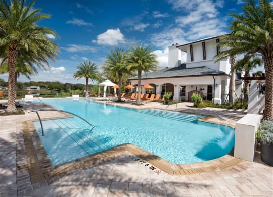 Sparkling Swimming Pool at Town Trelago, Florida