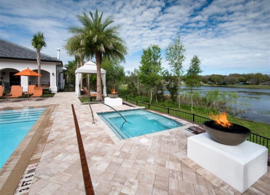 Poolside Sundeck at Town Trelago, Maitland, Florida