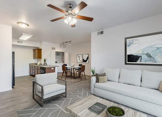 Living Room at Florentine Villas, Midvale