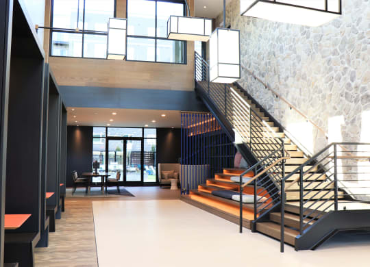 a view of the lobby from the second floor at Vyne One Loudoun, Ashburn, 20147