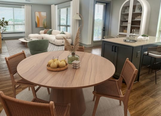 Elegant Dining Space at South and Hollis, North Carolina