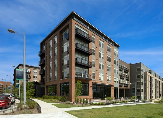 a large brick buildin at Brentford at The Mile, Tysons, 22102