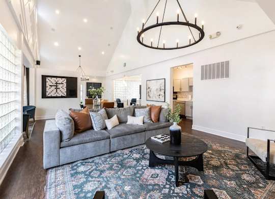 Modern Living Room at Crestline Cary, Cary, NC 27511
