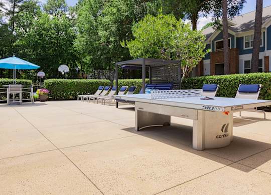 Outdoor Ping Pong Table at Crestline Cary, North Carolina